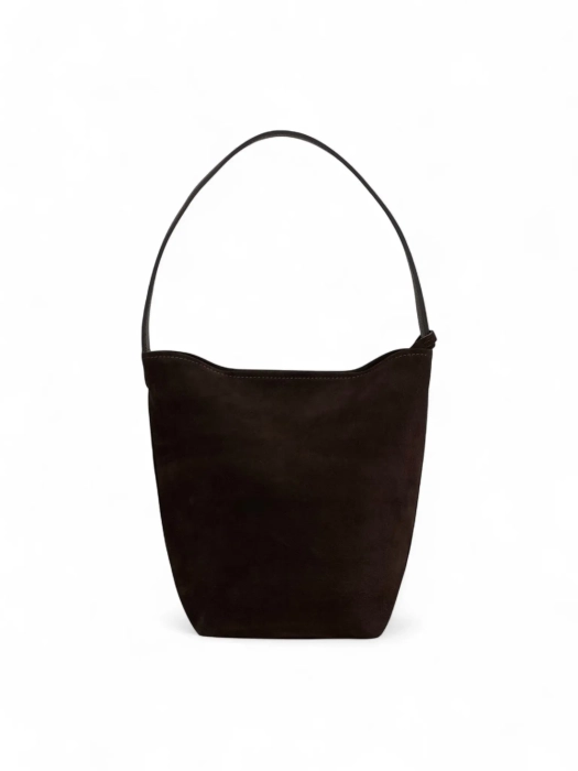 Torebka bucket bag zamszowa BRUNA czekoladowa Venasti